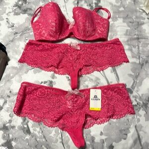 b. tempted Pink Bra with Panties (2)